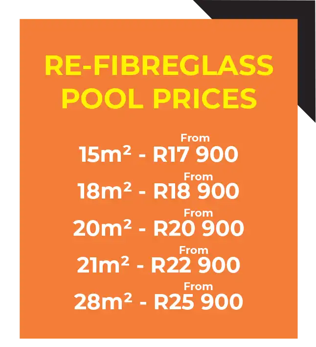 re-fibreglass pool prices